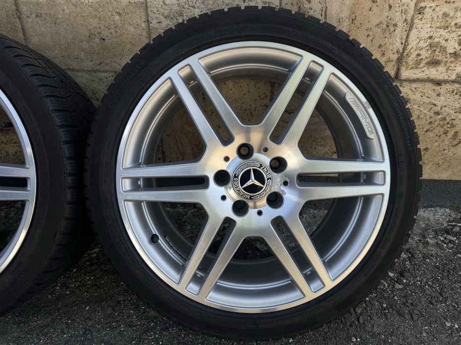 Jante Roti 18 Originale 5X112 Mercedes E Class C Class W212 W207 W204 AMG Coupe Anvelope 235 40 R18 / 255 35 R18 M+S