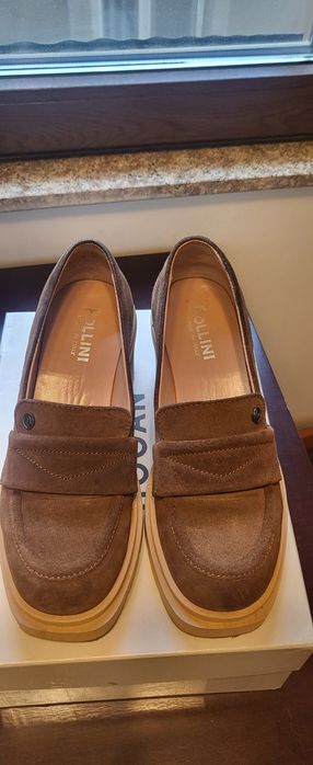 Vand mocasini/loafers cu toc Pollini