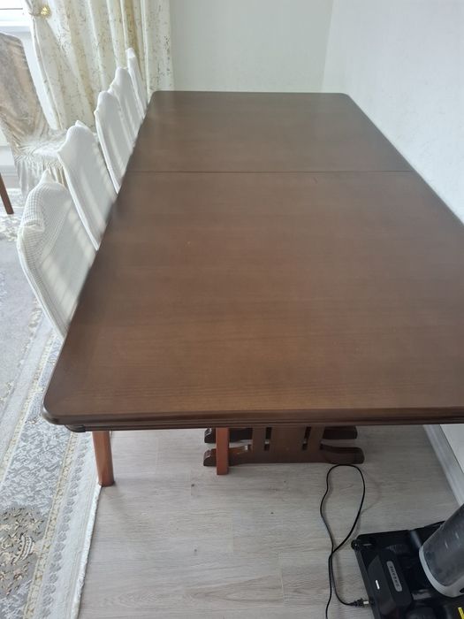 Продам стол 4м 120ширина + 12 стульев