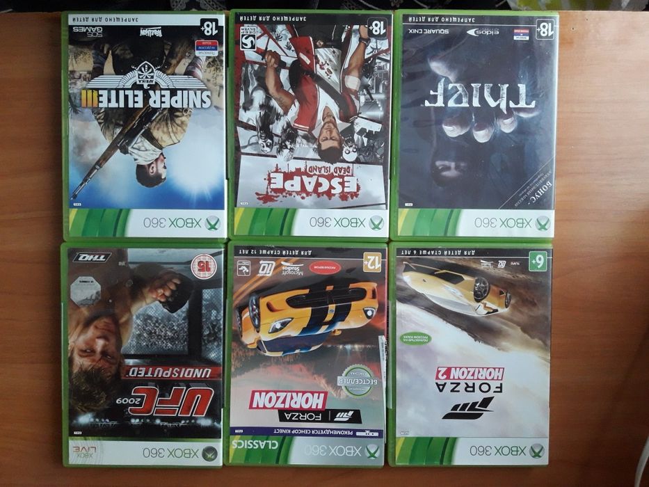 Диски на присатвку на x-box и ps4