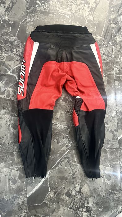 Geacă Moto SUOMY de Piele Racing marime 58 si Pantaloni Piele