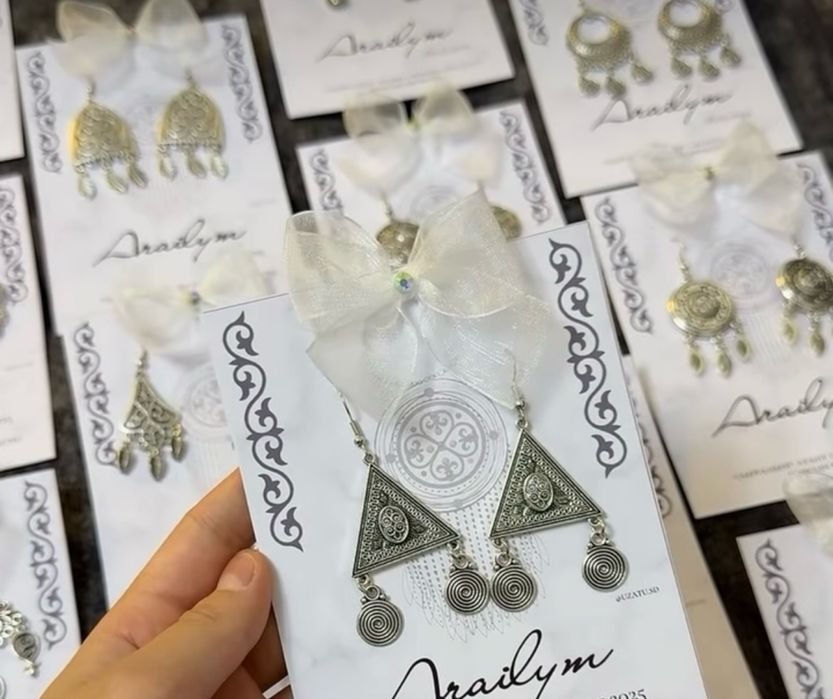 Тойбастар Бонбоньерки Серьги.тренд