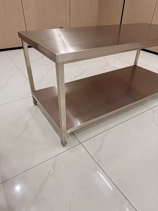 Стол Нержавейка  с полкой
