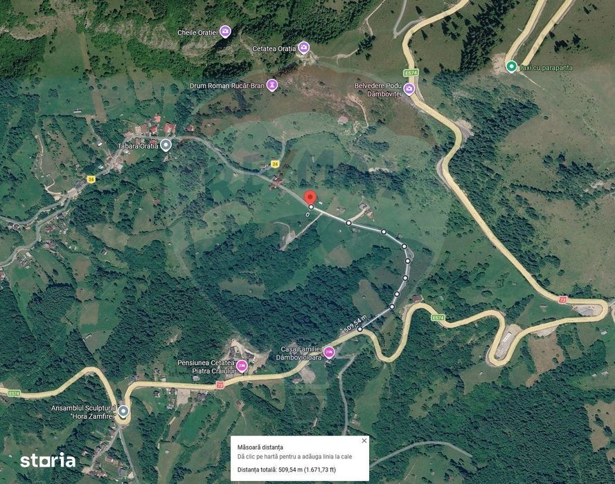 Teren2058mp Dambovicioara la poalele parcului National Piatra Craiului