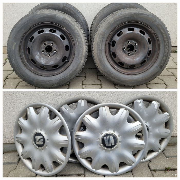 Janta Tabla cu Anvelope Iarna Hankook 195/65 R15