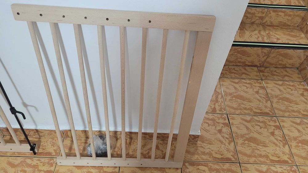 Poarta siguranta copii lemn ajustabila 79-105