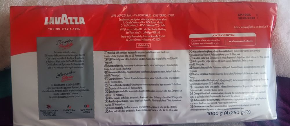 Cafea lavazza 4 bucăți
