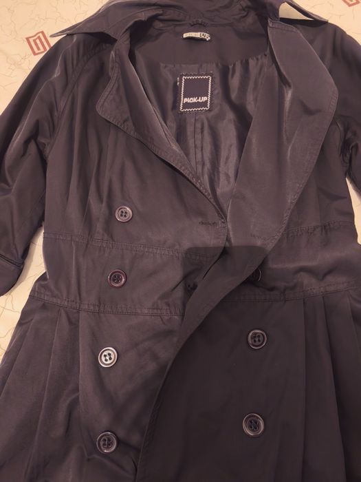 Тренч, плащ черный