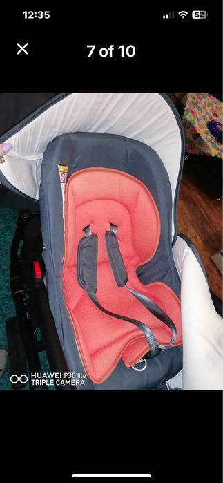 Детска количка Буба Бела 3 в 1