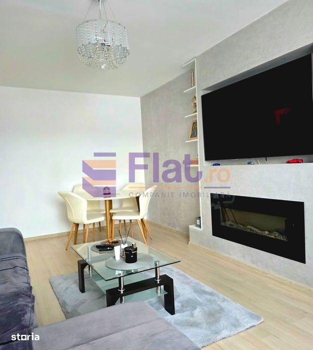 Apartament cu 2 camere de vânzare - 53 mp, complet mobilat și utilat