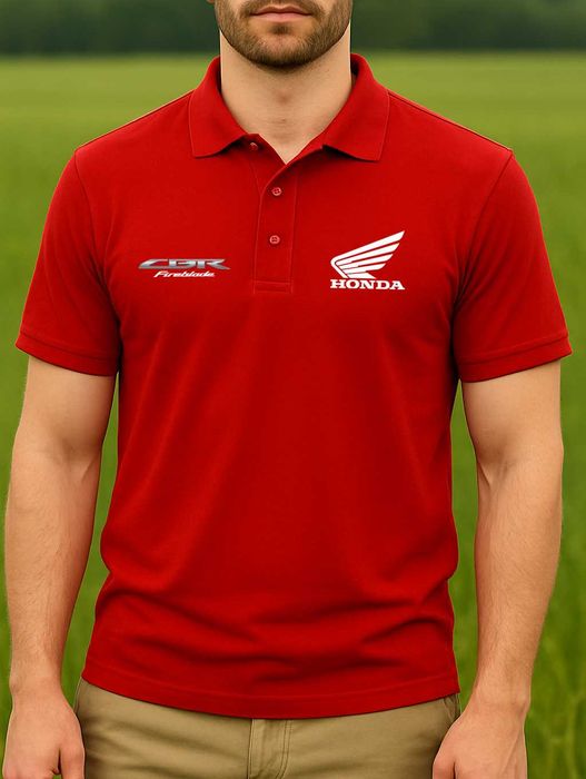 Мъжки поло тениски ХОНДА / HONDA, KAWAZAKI, YAMAHA, SUZUKI - 6 цвята!