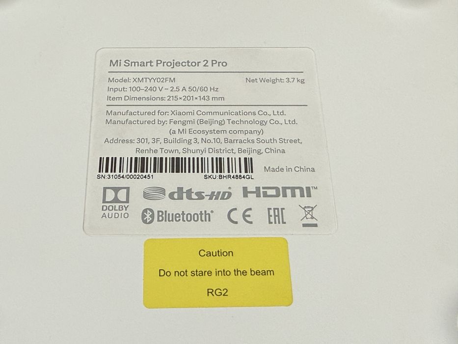 Проектор Xiaomi Mi Smart 2 Pro, Астана