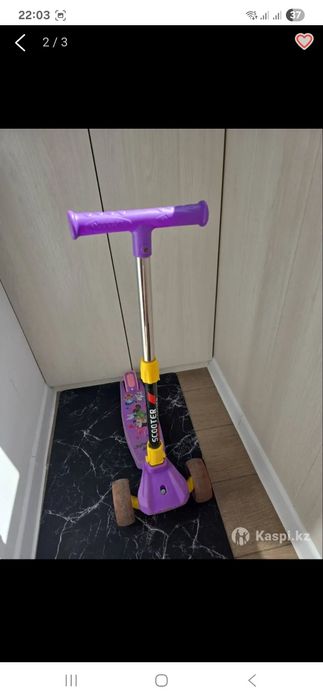 Самокат 3 колёсный для девочки