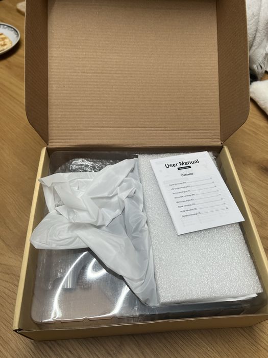 Microscop digital profesional 7 inch, 16mpix, conectare PC, NOU