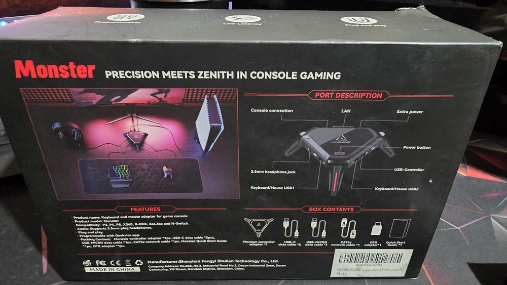 Adaptor, emulator  AIMZENIX MONSTER, AX600, AIMZENIX AX200,
