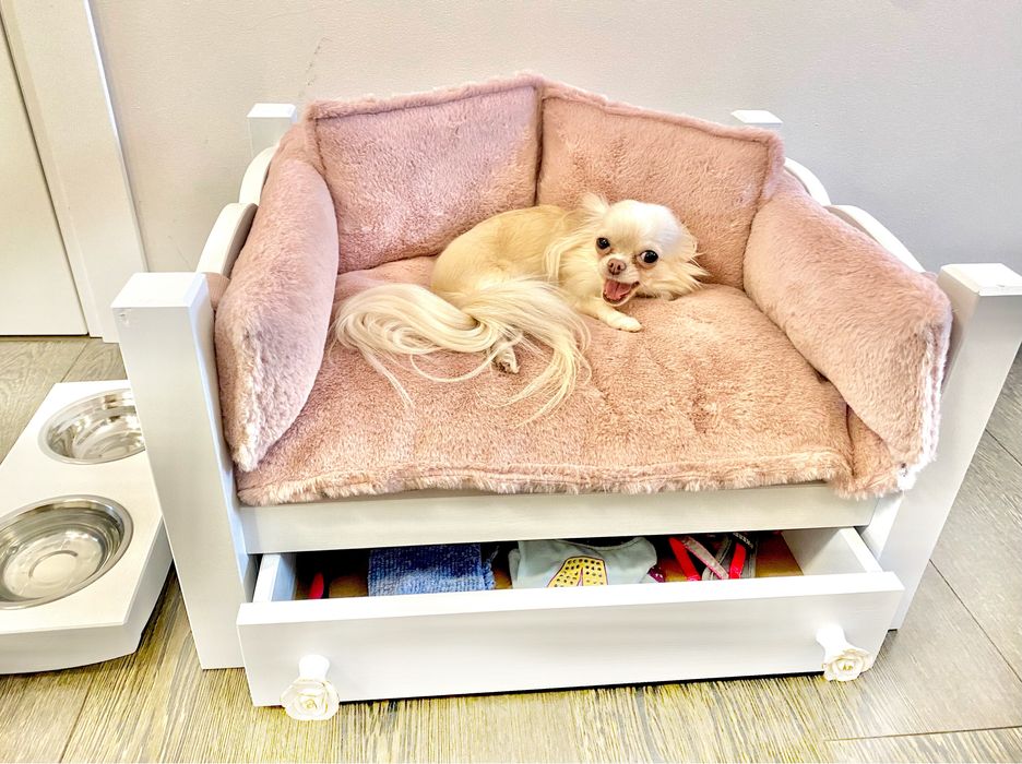 Дървено легло за куче или коте