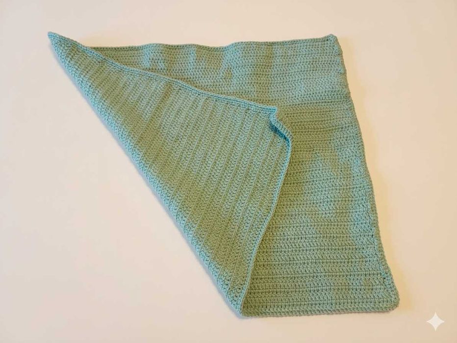 Детский вязанный плед 70х65см