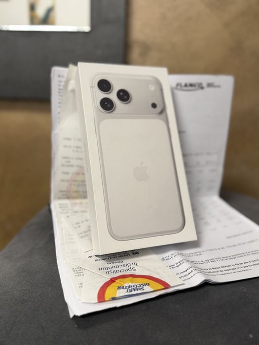 Oferta !! Iphone 17 Pro Max 256 gb SIGILAT ! Factura si garantie ! Culoare frumoasa Silver/Alb