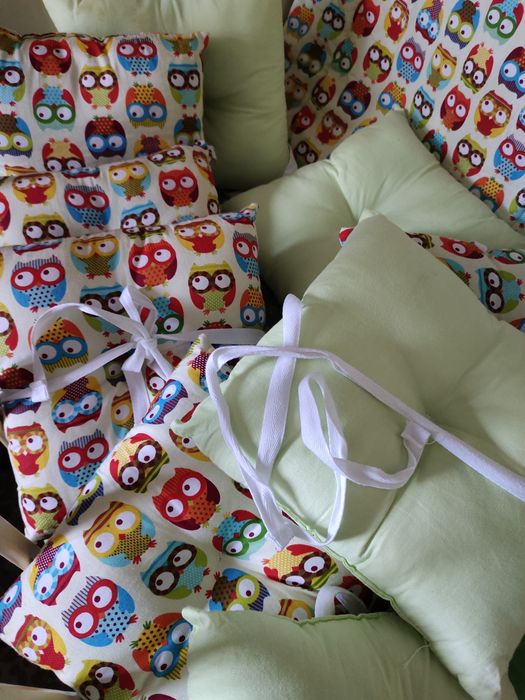 Бортики в кроватку+одеяло