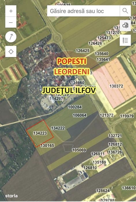 Teren intravilan 10,000mp Popesti-Leordeni intre centura Buc si A0