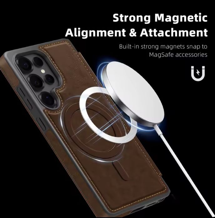 Vând husa din piele naturala pentru Samsung galaxy s25 plus