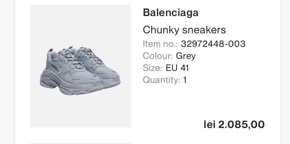Balenciaga triple s full box