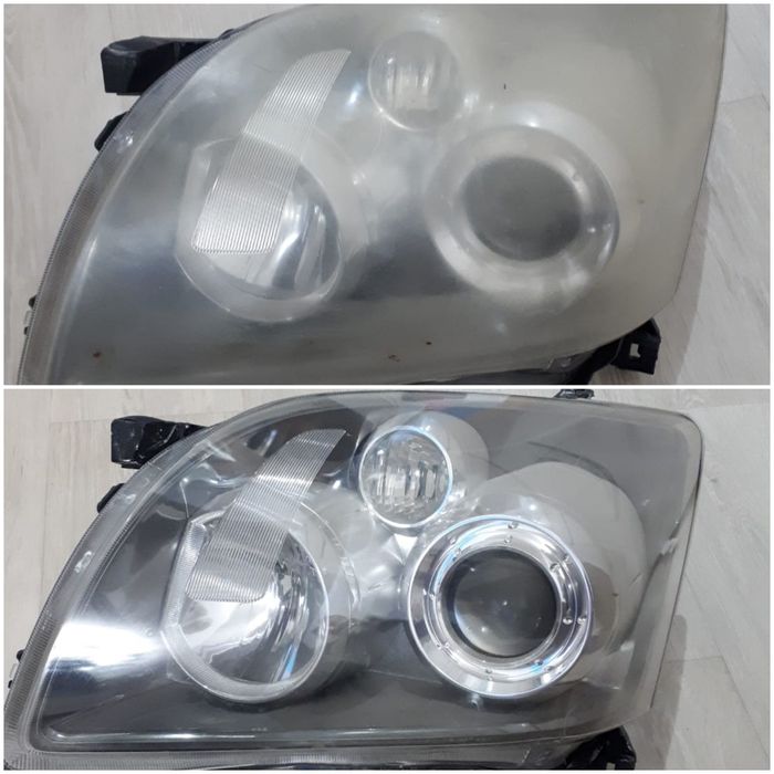 Полировка фар. Химическая