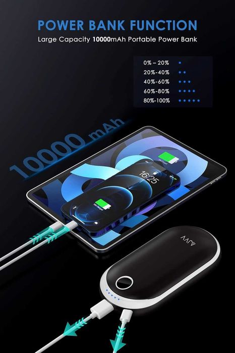 Външна батерия - нагревател за ръце 10000 mAh