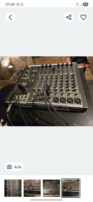 Boxe active Jbl Prx815w 1500w/Mixer Behringer  Mx1602
