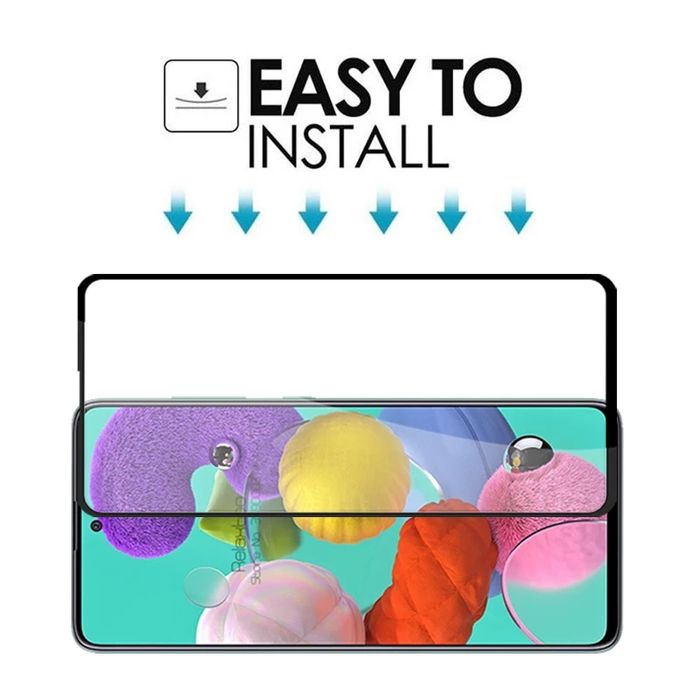 5D Стъклен Протектор за Samsung Galaxy A51 A71 A20e A40 A50 A70 A7 A80
