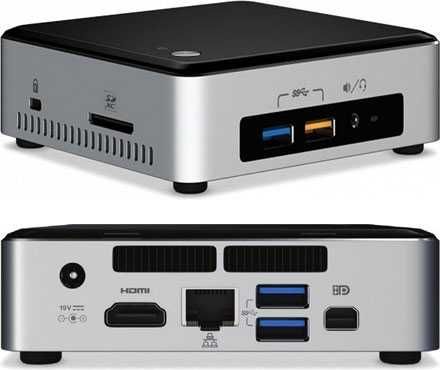 Intel NUC6i3SYH NUC i3-6100U 8GB RAM 256GB SSD Лиценз Windows 10 Pro