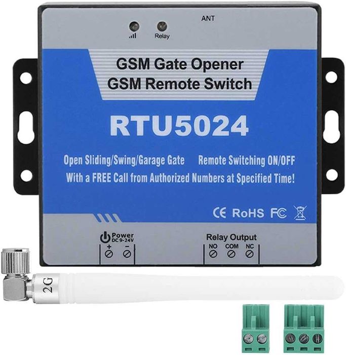 REDUS de la 440 RON, NOU, Releu deschidere poarta/usa/bariera RTU5024 prin GSM (apel telefonic), cu frecventa de acoperire mare)