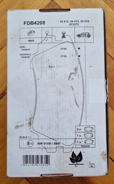 Накладки Ferodo FDB4208 (предни)