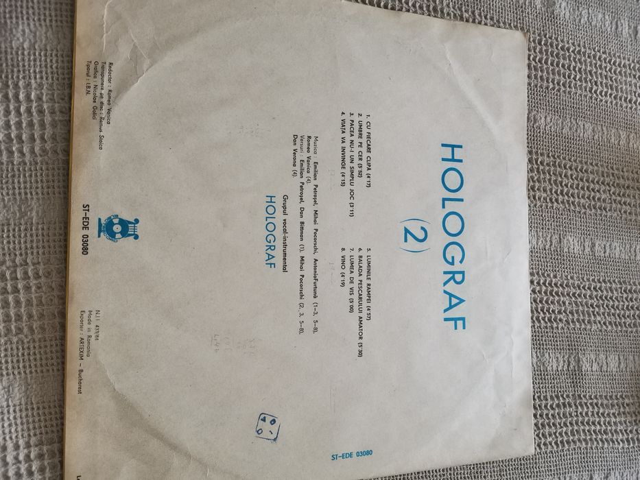 Vinil Holograf/ Iris/ Celelalte cuvinte