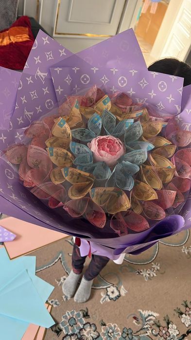 Денежный букет. Акша букеті