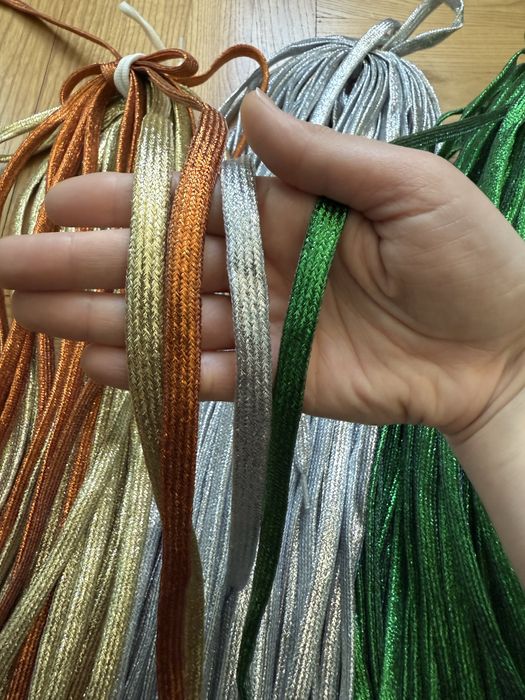 Блестящи връзки за обувки/маратонки