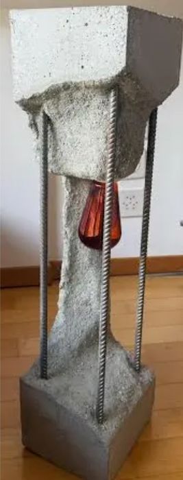 Lampa veioza lampadar ciment beton personalizabil