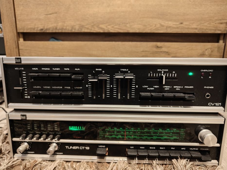 Amplificator+ tuner Dual CV 121 și amplificator + tuner Grunding Fine