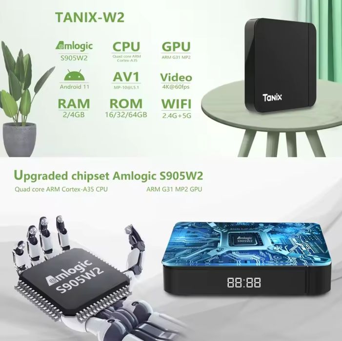 Smart Iptv Box Tanix 4g ram 32g Configurat