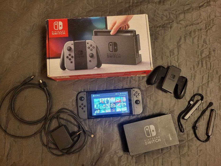 Nintendo Switch OLED modat full box card 512 GB cu 59 jocuri