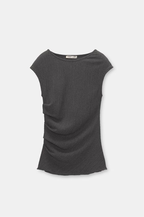 Топ со сборкой и брюки в стиле рустик Pull&Bear, размер М