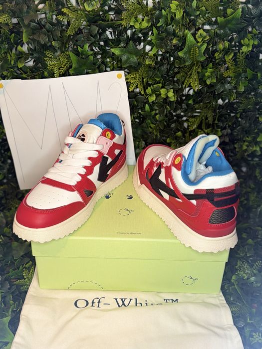 Adidasi/Sneakers Off-White SPONGE red white black  | dustbag | MM2