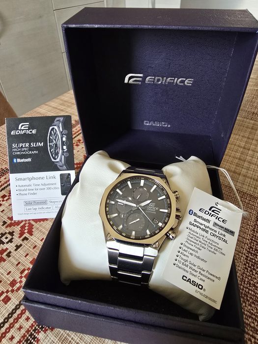 Casio Edifice EQB-1100D - solar, subtire 8,9 mm, geam safir