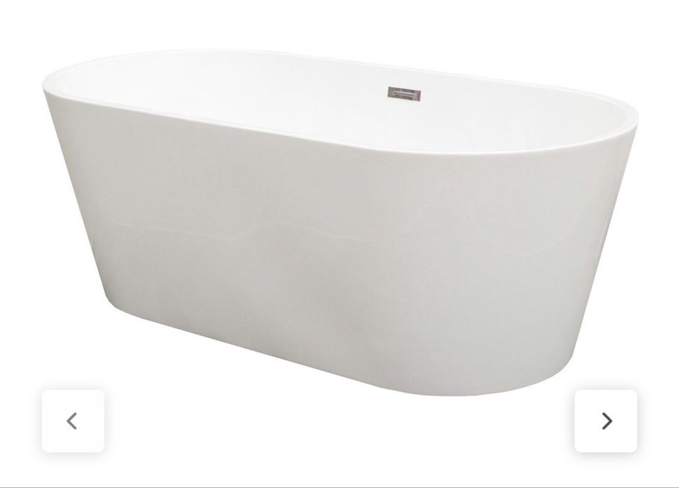 Cada freestanding 170 x 75 cm, alb
