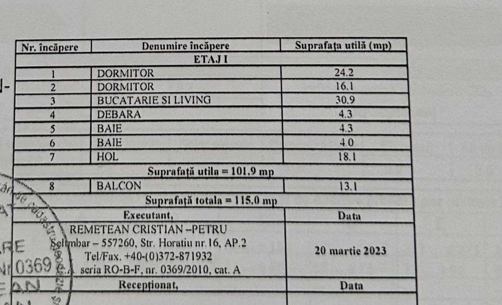 Apartament cu 3 camere, 102mp, Etaj 1, zona Balanta