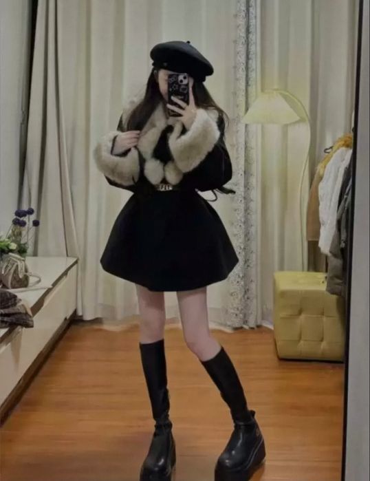 Ayollar uchun zamonviy uslubda Palto