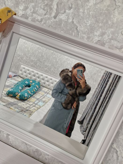 Зимняя парка, цвет синий