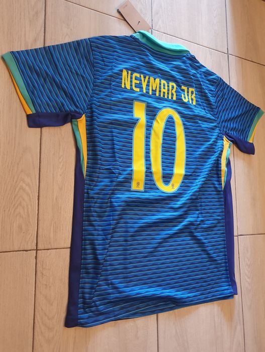 Tricou Fotbal Brazilia-Neymar JR #10