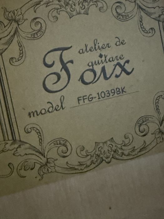 Гитара Foix FFG-1039 BK