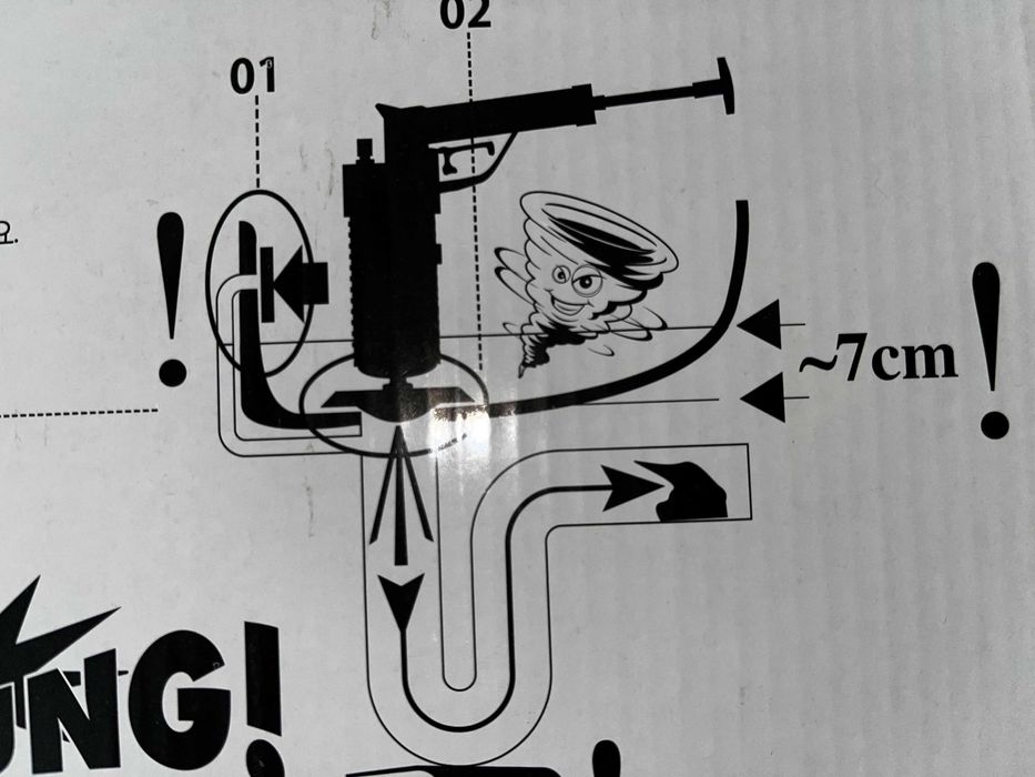 Помощник за почистване на сифони